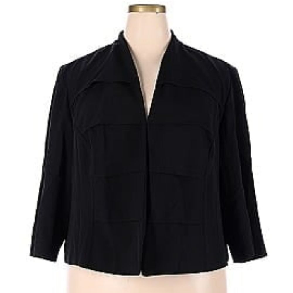 DN Design Open Front Cropped Blazer 18